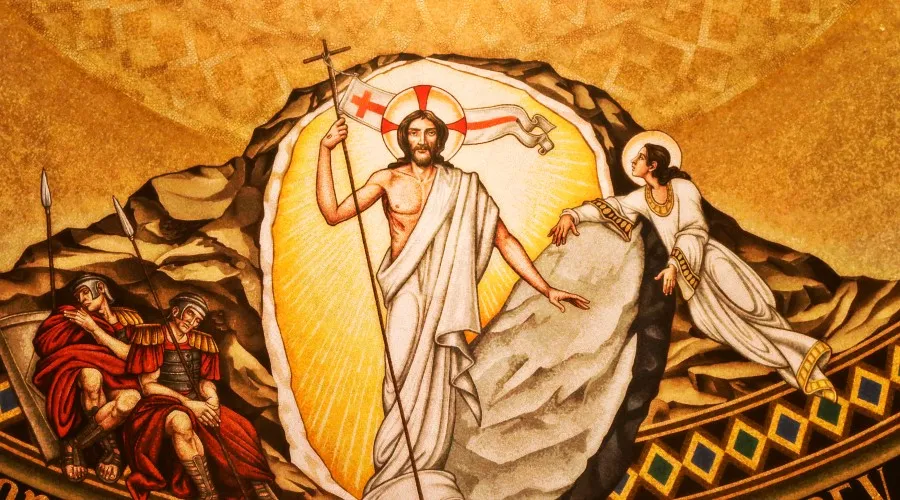 Mosaico de Cristo Resucitado de la Basílica Nacional de la Inmaculada Concepción en Washington D.C. Crédito: Flickr / Lawrence OP (CC BY-NC-ND 2.0).