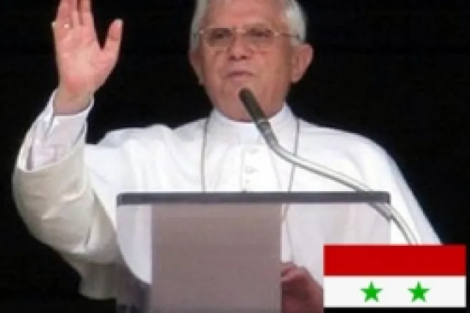 Benedicto XVI clama por la paz en Siria