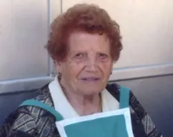 Clotilde Veniel, voluntaria de Cáritas, cumplió 100 años (foto: AVAN).