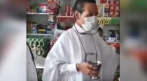Captura de video de falso sacerdote. Crédito: Twitter de Twitteros Cali.