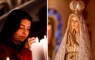 Imu00e1genes referenciales. Cru00e9dito: Gianna Bonello / Unsplash (izq.) y Flickr / Our Lady Of Fatima Pilgrim Statue (CC-BY-SA-2.0) (der.). 