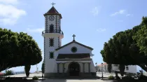 Iglesia de San Pío X, Calle Todoque, Los LLanos de Aridante, isla La Palma, Canarias, España. Crédito: Wikimedia Commons (CC BY-SA 3.0).