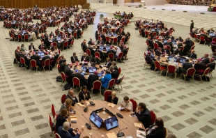 Los participantes en el Sínodo de la Sinodalidad en Aula Pablo VI del Vaticano. C´redito: Daniel Ibáñez / ACI Prensa