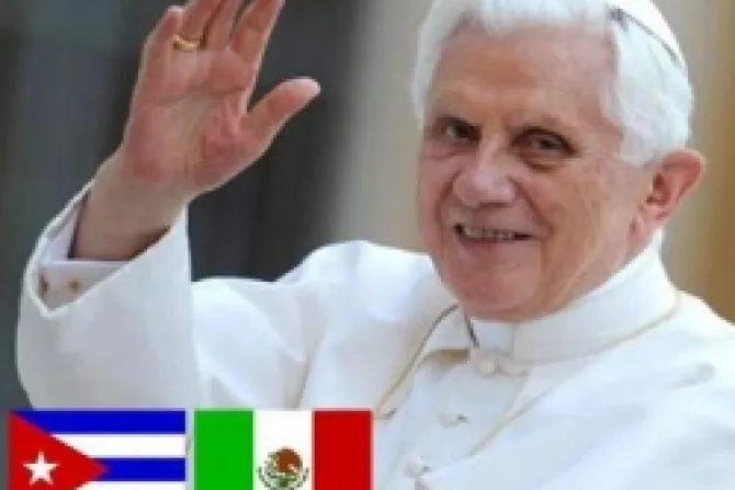 Benedicto XVI visitará a 106 millones de católicos en México y Cuba
