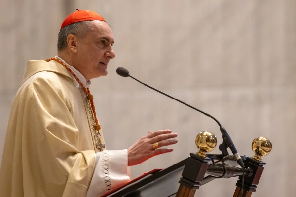 El Cardenal Mauro Gambetti celebra una Misa en la festividad de San Antonio Abad. Crédito: Daniel Ibáñez/ACI Prensa