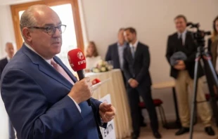 Michael Warsaw, director ejecutivo de EWTN. Crédito: Daniel Ibanez/EWTN News.