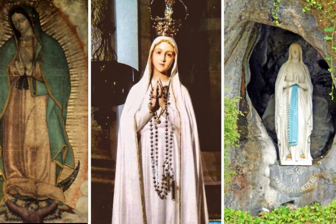 ¿Qué tienen en común estas tres famosas apariciones de la Virgen María?
