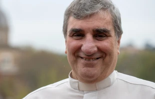 El P. Quijano es uno de los 500 sacerdotes que este fin de semana participarán en el Jubileo de la Misericordia, Crédito: Daniel Ibañez/EWTN News