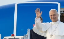 El Papa León XIV al inicio de su primer viaje apostólico.
