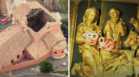 Histórica iglesia dedicada a San José en Roma recupera techo tras derrumbe