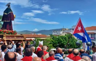 Procesión de Santiago Apóstol en Santiago de Cuba del 25 de julio de 2022. Crédito: Facebook del Arzobispado de Santiago de Cuba. 
