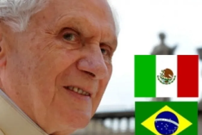 Benedicto XVI nombra obispos para Brasil y México