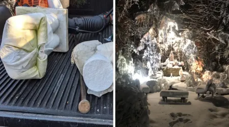 Destruyen imágenes y gruta dedicada a la Virgen de Fátima