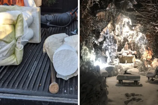 Destruyen imágenes y gruta dedicada a la Virgen de Fátima