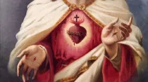 Imagen del Sagrado Corazón de Jesús de la escuela portuguesa del siglo XIX. Crédito: Dominio público