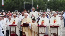 Momento de la renovación de la Consagración de España al Sagrado Corazón de Jesús. Crédito: Diócesis Getafe. 