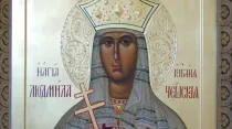 Icono de Santa Ludmila de Bohemia. Crédito: Wikipedia CC BY-SA 2.0