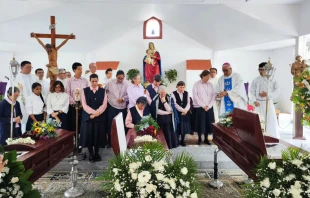 Velorio de las 3 religiosa fallecidas en Venezuela. Crédito: Arquidiócesis de Caracas