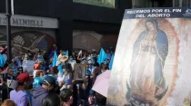 Manifestación provida en Ciudad de México. Crédito: Facebook / 40 Días por la Vida.
