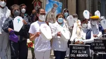 "Marcha blanca" al finalizar la campaña 40 Días por la Vida en La Paz, Bolivia. Crédito: 40 Días por La Paz.