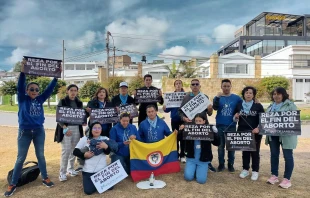 Voluntarios de 40 Días por la vida - Colombia en la localidad de Boyaca Crédito: 40 Días por la vida - Colombia