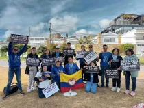 Voluntarios de 40 Días por la vida - Colombia en la localidad de Boyaca