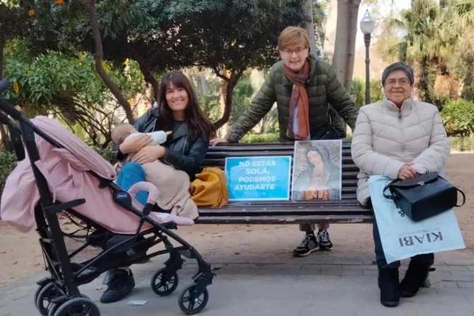 Un grupo de voluntarias de 40 días por la Vida en Castellón.