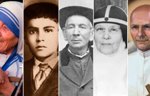 La Madre Teresa, el Beato Josu00e9 Su00e1nchez del Ru00edo, el Cura Brochero, Elizabeth Hesselblad y el Beato polaco Estanislao de Jesu00fas Maru00eda 