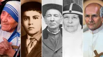 La Madre Teresa, el Beato José Sánchez del Río, el Cura Brochero, Elizabeth Hesselblad y el Beato polaco Estanislao de Jesús María