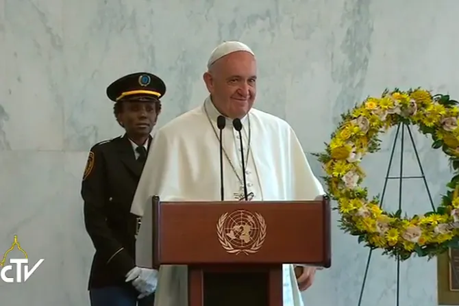 TEXTO Y VIDEO: Saludo del Papa Francisco a trabajadores de la ONU en Nueva York