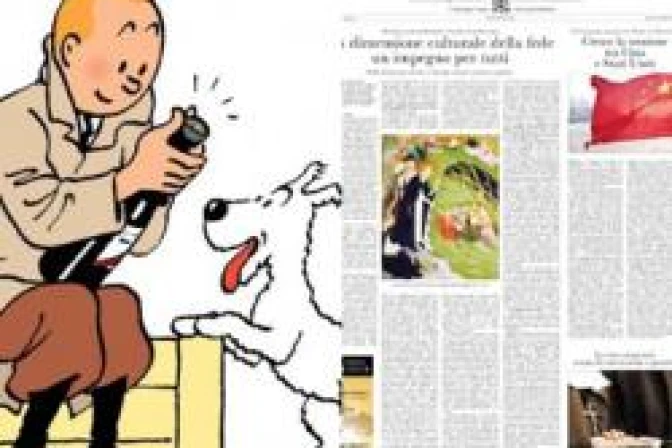 Diario vaticano: Tintín es un héroe católico