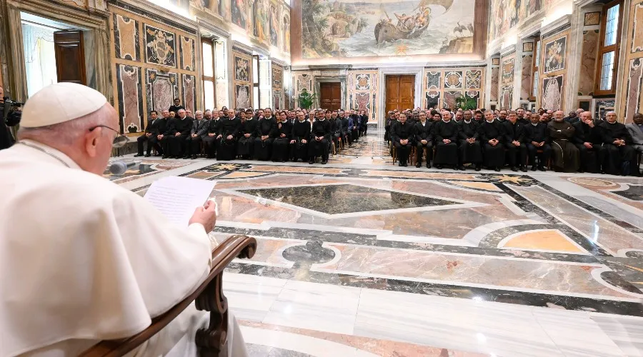 Audiencia del Papa con la Academia Alfonsiana. Crédito: Vatican Media?w=200&h=150