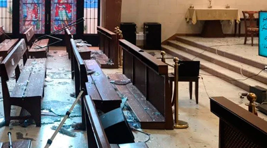 Así quedó una iglesia en Beirut tras la explosión del 4 de agosto de 2020. Crédito: ACN / P. Mouawad?w=200&h=150