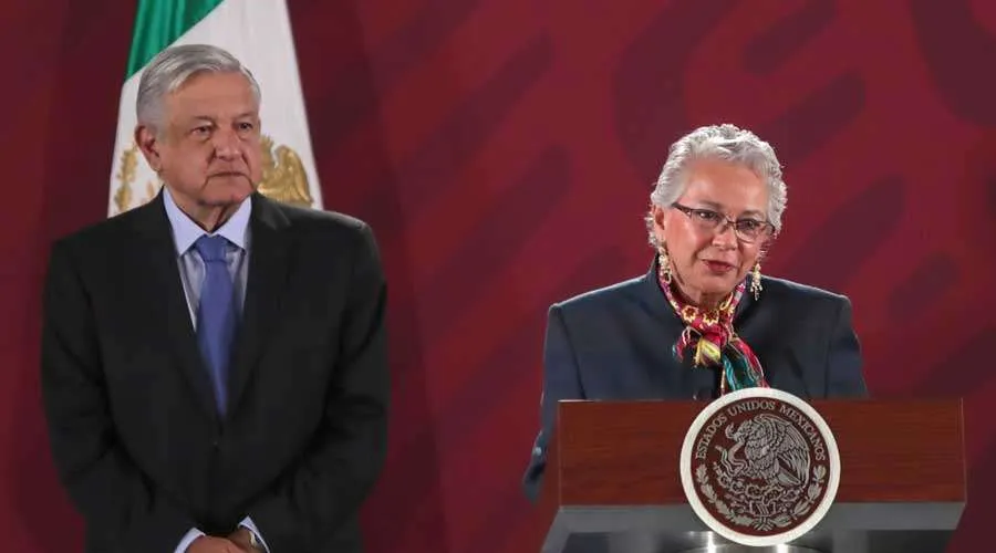 Imagen referencial / Andrés Manuel López Obrador (izquierda) y su secretaria de Gobernación, Olga Sánchez Cordero (derecha). Crédito: Sitio Oficial de Andrés Manuel López Obrador.