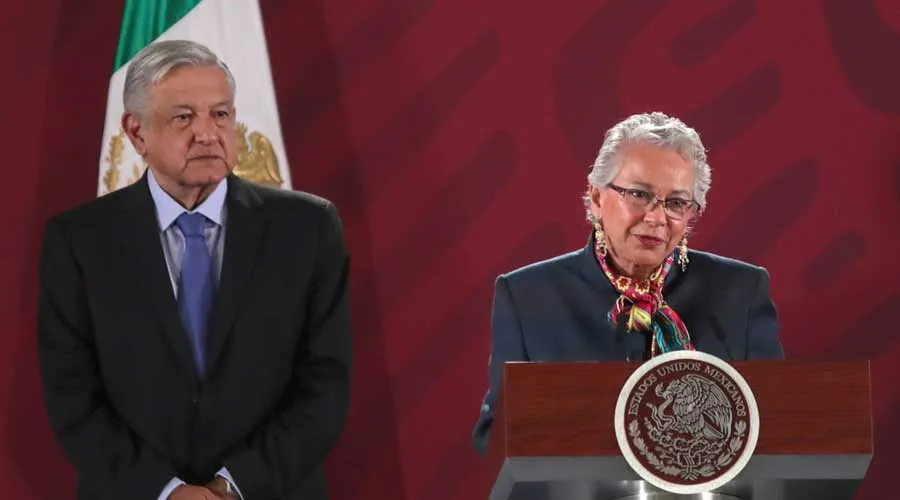 Imagen referencial / Andrés Manuel López Obrador (izquierda) y Olga Sánchez Cordero (derecha). Foto: Sitio Oficial de Andrés Manuel López Obrador.