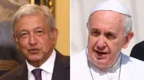 Andrés Manuel López Obrador / Papa Francisco - Fotos: Presidencia El Salvador (CC0-1.0) / ACI Prensa