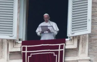 El Papa en el Ángelus. Foto: ACI Prensa 