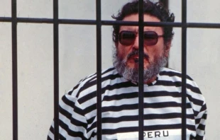 Abimael Guzmu00e1n tras su captura en 1992. Cru00e9dito: ANDINA. 