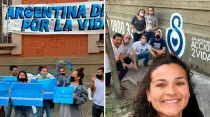 Manifestaciones por el Día Internacional de Acción por las 2 Vidas. Crédito: Unidad Provida y Coalición de Mujeres Argentinas