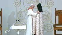 El Papa en un momento del Encuentro Ecuménico. Foto: Captura Youtube