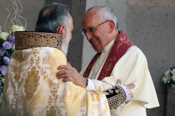 Papa Francisco y líder armenio: Ecumenismo de sangre trasciende división entre cristianos