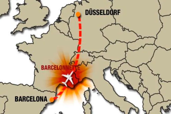 Se estrella avión con 150 personas a bordo: Pésame de los obispos de Francia y España