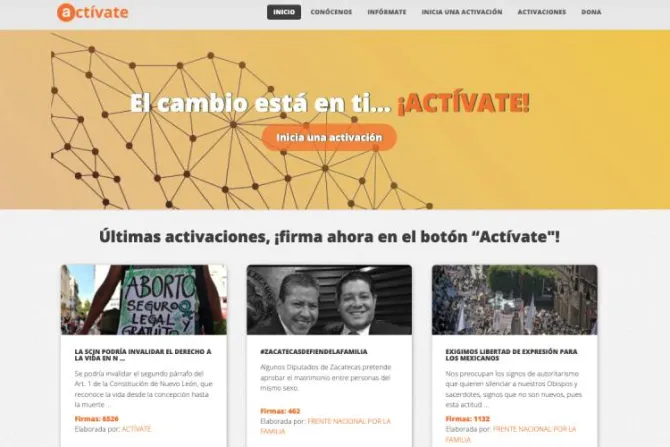 “Actívate” busca alentar participación ciudadana en defensa de la vida y familia en México
