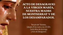 Cartel de la convocatoria al acto de desagravio / Foto: Facebook Jóvenes de San José