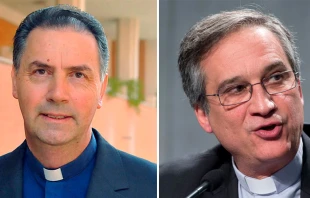 El P. u00c1ngel Fernu00e1ndez Artime y Mons. Viganu00f2. Foto: L'Osservatore Romano 