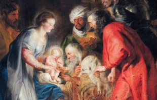Adoraciu00f3n de los Reyes Magos de Pedro Pablo Rubens / Cru00e9dito: Dominio Pu00fablico 