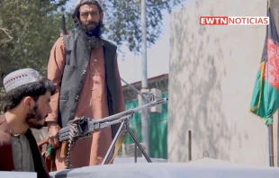 Talibanes en Afganistu00e1n. Cru00e9dito: EWTN Noticias 