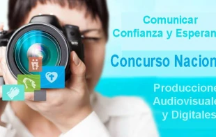  Afiche Concurso Nacional de Producciones Audiovisuales y Digitales  / Cru00e9dito: Conferencia Episcopal de Bolivia 