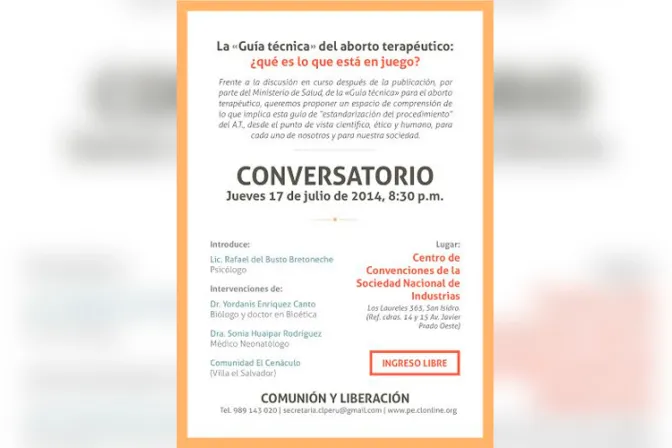 Perú: Organizan conferencia de expertos sobre protocolo del aborto terapéutico