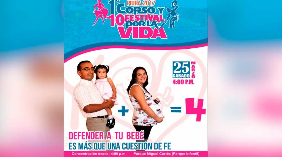 Afiche Primer Corso y Festival por la Vida / Foto: Arzobispado de Piura?w=200&h=150